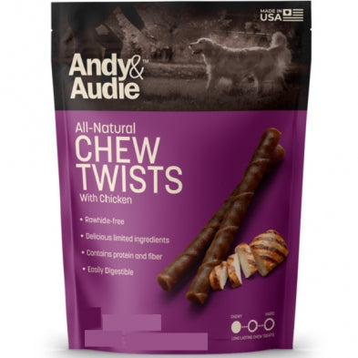 Andy & Audie All-Natural Chew Twists  Chicken 17.63oz