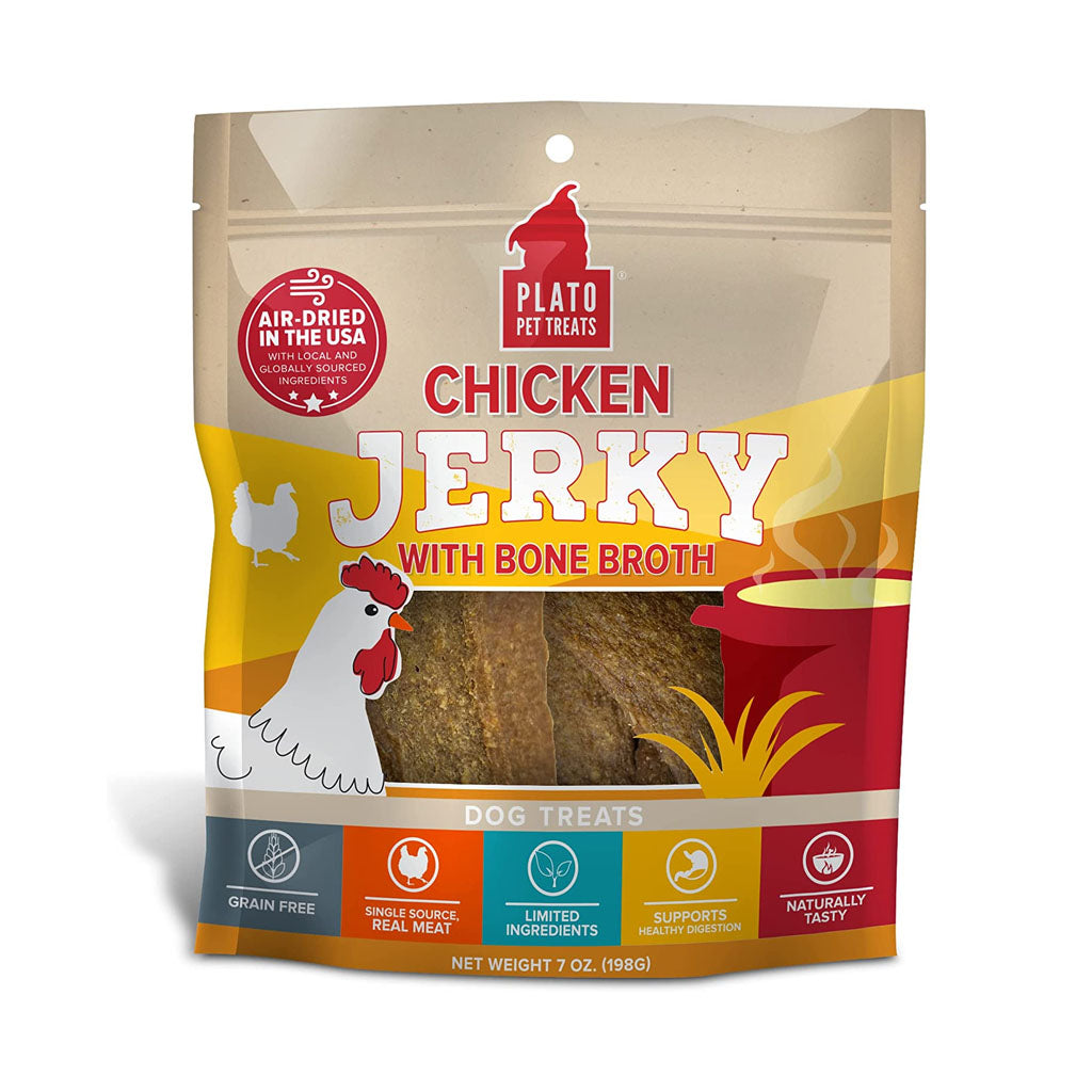 Plato Chicken Jerky with Bone Broth 7oz