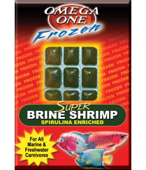 Omega One - Frozen - Brine Shrimp Spirulina Cube Pack 3.5oz