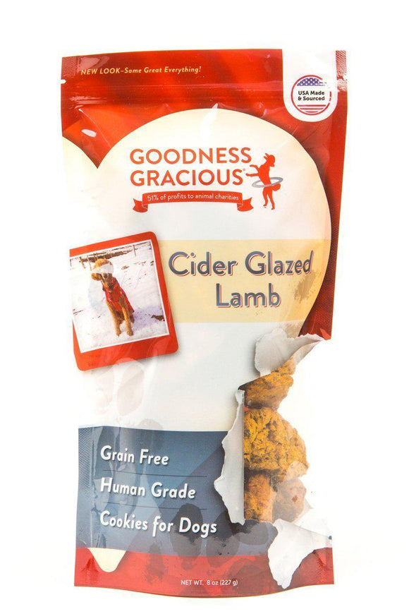 Goodness Gracious Dog Cookies Cider Glazed Lamb 8oz