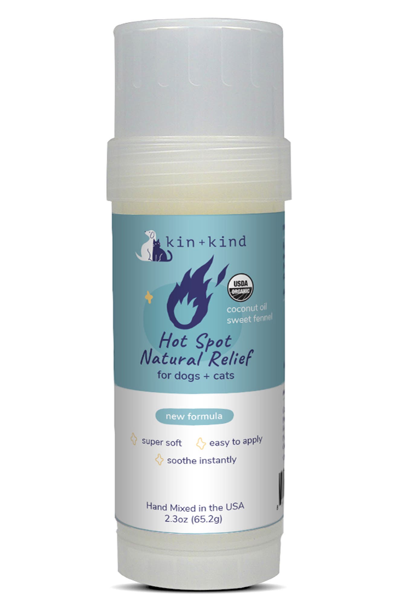 Kin & Kind Organic Hot Spot Relief Stick 2.3oz – Benson's Pet Center