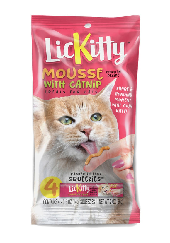 Against The Grain Lickitty Mousse With Catnip Treat Chicken 2 Oz