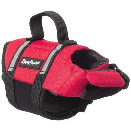 ZippyPaws Adventure Dog Life Jacket Dense Foam Water Floating Red XXS 24cs