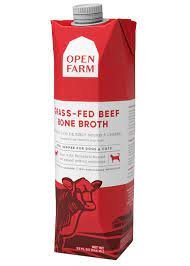 Open Farm Grass Fed Beef Bone Broth for Dogs/Cats 33.8oz