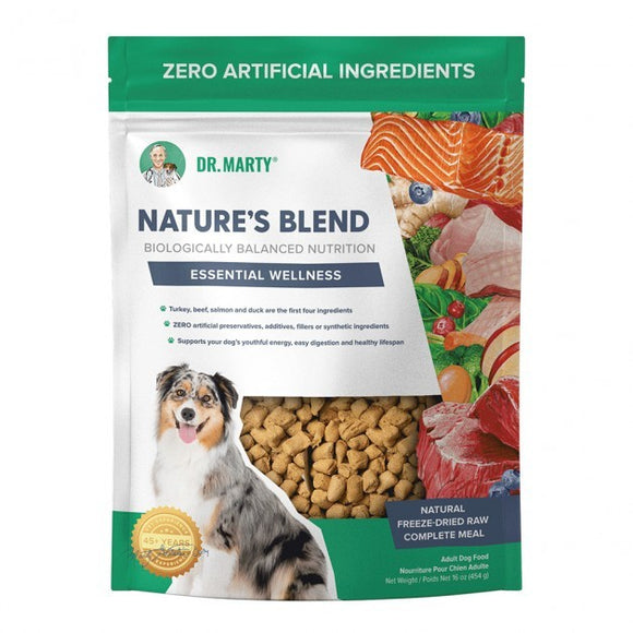 Dr. Marty Nature's Blend Essential Wellness Premium Origin Freeze-Dried Raw Dog Food 16 oz