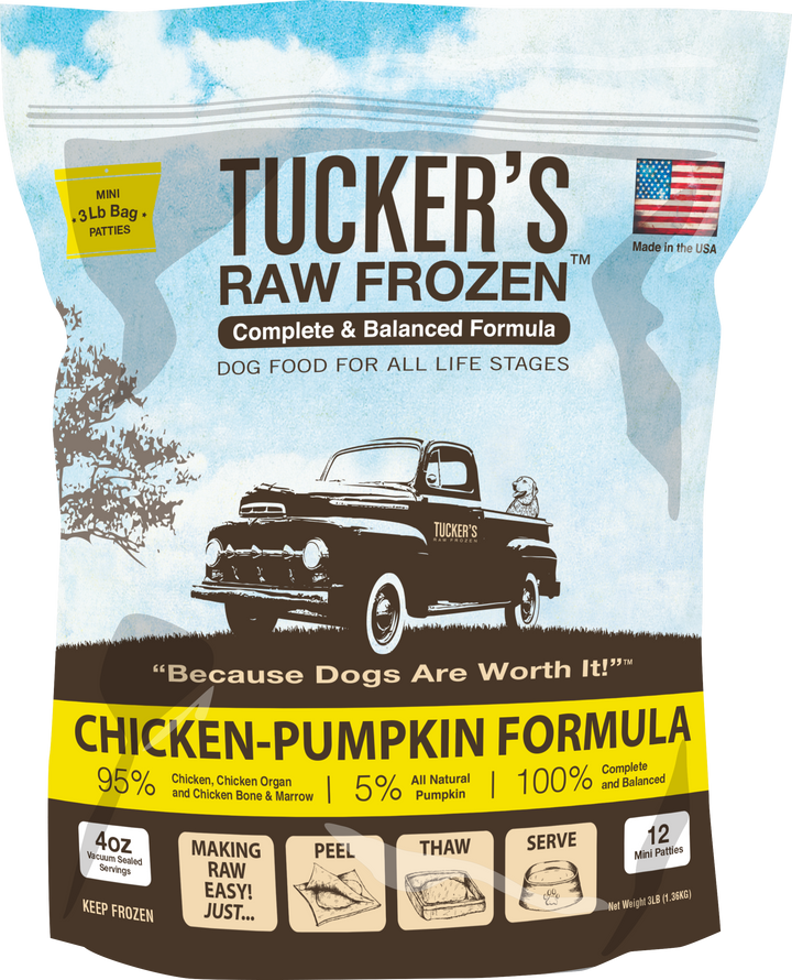 Tucker's Chicken-Pumpkin Complete and Balanced Raw Diets for Dogs 6 lb