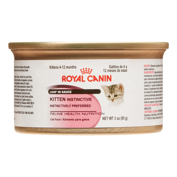 Royal Canin Feline Health Nutrition Baby Cat Instinctive Loaf in Sauce Canned Kitten Food, 5.8 oz.