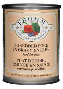 Fromm Four-Star Nutritionals® Shredded Pork in Gravy Entrée Food for Dogs 12 oz