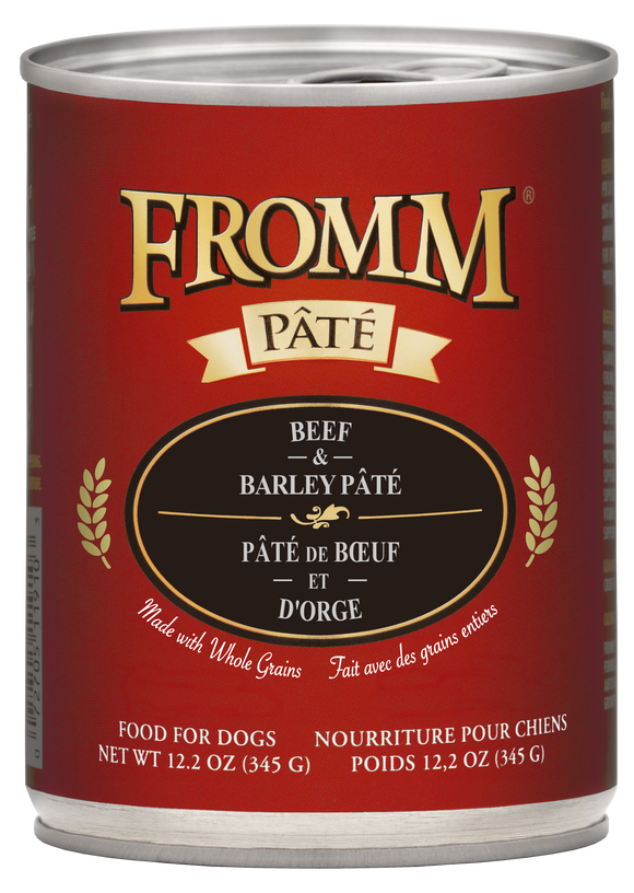 Fromm Beef & Barley Pâté Food for Dogs 12.2 oz