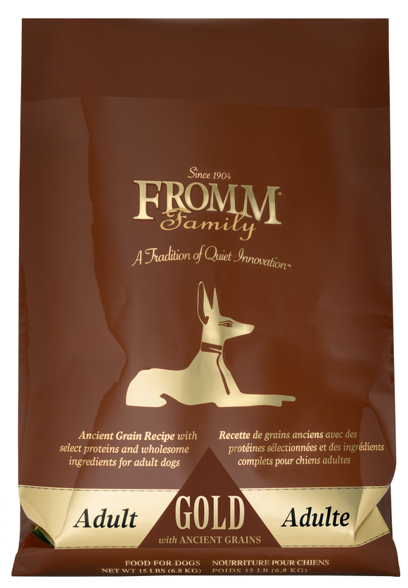 Fromm Family Adult Gold with Ancient Grains Food for Dogs 15 lb