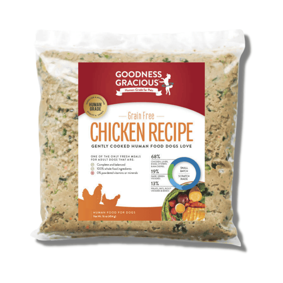Goodness Gracious Gently Cooked Dog Food 1lb Chicken