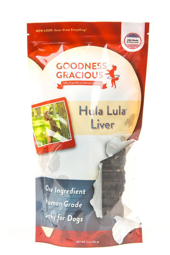Goodness Gracious Dog Treats Hula Lula Beef Liver 5oz