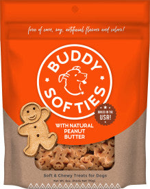 Cloud Star Buddy Biscuits Softies Soft & Chewy Dog Treats, Peanut Butter, 6 oz. Pouch