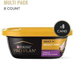 Purina Pro Plan Senior Wet Dog Food, BRIGHT MIND Beef & Brown Rice Entree, 10 oz. Tub