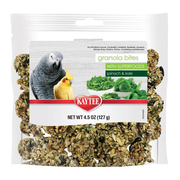 Kaytee Granola Bites with Superfoods Spinach & Kale 4.5 oz