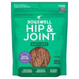 Dogswell Hip & Joint Grillers Dog Treats, Duck, 10 oz. Pouch
