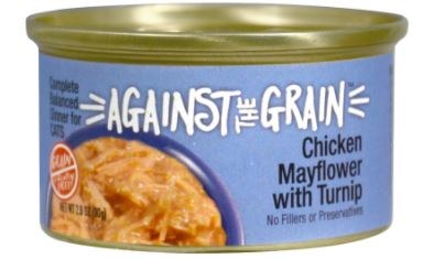 Against the Grain Chicken Mayflower With Turnip Dinner For Cats 24-2.8 oz cans