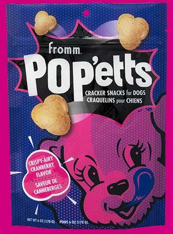 Fromm® Pop'etts Crispy-Airy Cranberry Flavor Cracker Snacks for Dogs 6 oz