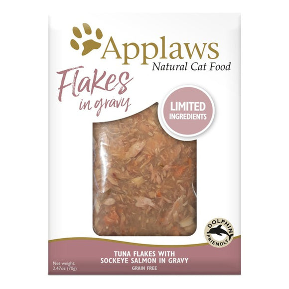 Applaws Pouch Cat Food Grain Free Tuna Salmon 2.47oz