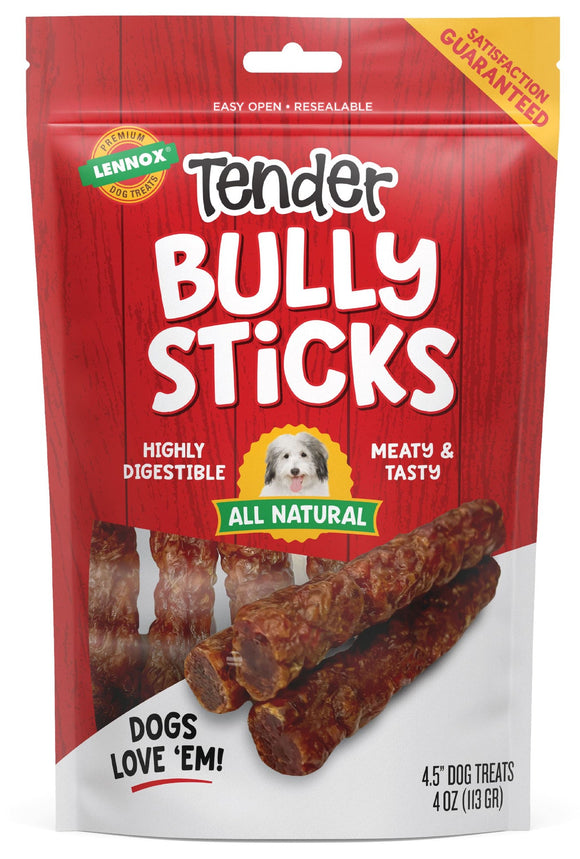 Lennox Tender Bully Sticks Dog Treat - 4-5 in - 4 Oz