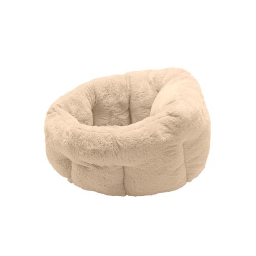 Fur Haven Pet Products Luxury Faux Fur Warming Cuddler Pet Bed Small