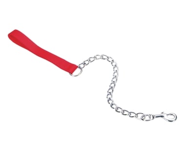 Coastal Pet Products Titan 05507 RED02 4 mm Nylon Chain Dog Leash with Handle, X-Heavy, 2 feet, Red