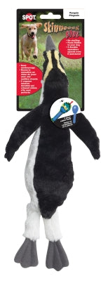 SPOT Skinneeez Plus Stuffing Free Plush Penguin Dog Toy  15