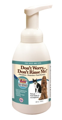 Ark naturals don t worry don t rinse me waterless dog & cat shampoo  18-oz bottle