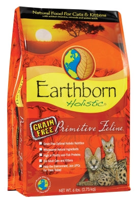 Earthborn Holistic Grain-Free Primitive Feline Natural Dry Cat Food, 5 lb