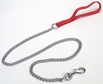 Titan Chain Lead 2mm x 4ft RED HANDLE