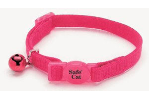 Coastal Safe Cat Adjustable Snag-Proof Nylon Breakaway Collar Sunset Orange 3/8X12