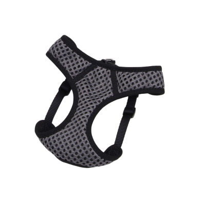 Animal Supply Company CO63804 Comfort Soft Sport Wrap Adjustable Harness - Grey & Black