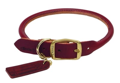 Coastal Pet Products DCP220620 Leather Latigo Round Dog Collar  3/4 by 20-Inch Multi-Colored