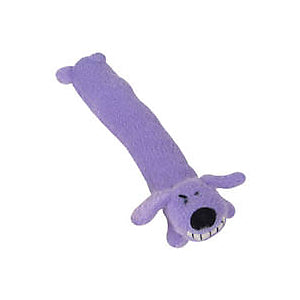 Multipet Plush Loofa Dog Toy  12   Color May Vary