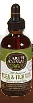 Earth Animal Flea & Tick Program Organic Herbal Dog & Cat Supplement, 2 Fl Oz