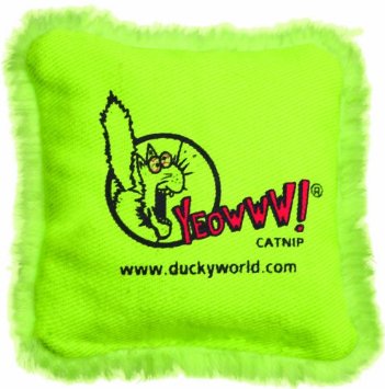 Yeowww! Pillow Green Catnip Toy