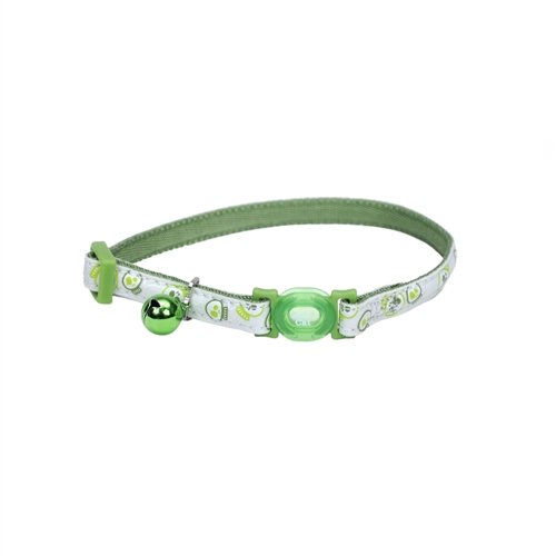 Safe Cat Glow-in-the-Dark Cat Collar Lime Skull