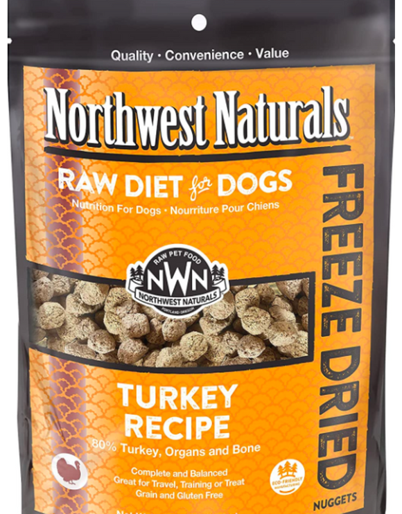 Northwest Naturals Freeze Dried Dog Nuggets Turkey 25 oz