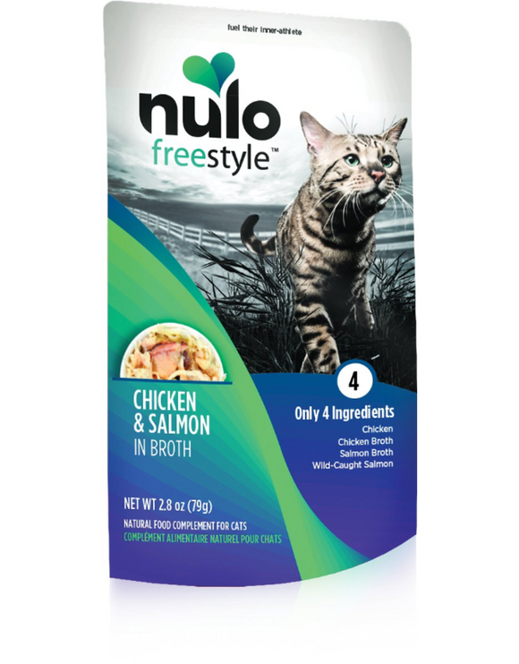 Nulo FreeStyle Chicken & Salmon in Broth Wet Cat Food, 2.8 oz