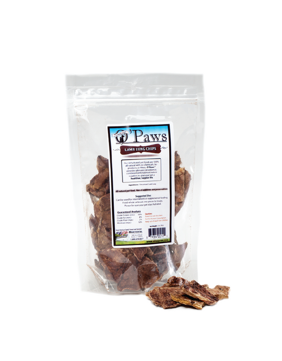 Oma's Pride Freeze Dried Lamb Lung Chips 2 oz