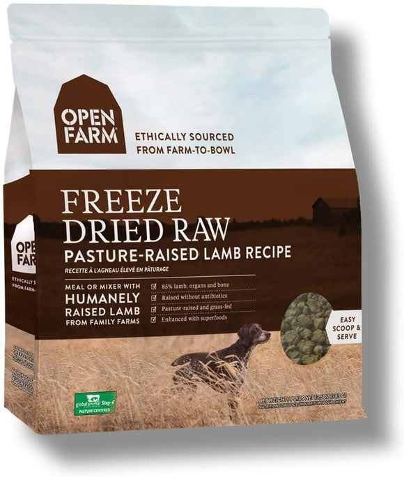 Open Farm Freeze Dried Raw Lamb Dog Food 22oz