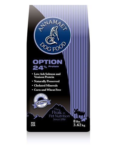 Annamaet Original Option Dog Food 24% pritein Salmon & Brown Rice 12lb