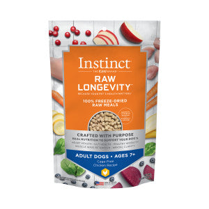 Nature's Variety Instinct Longevity Freeze Dried Raw Meals for Dogs 9.5oz Senior Chicken