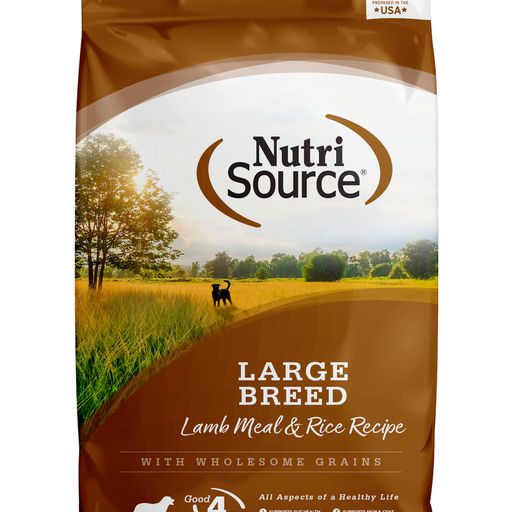Nutrisource Large Breed Lamb Meal & Rice Dry Dog Food 26lb