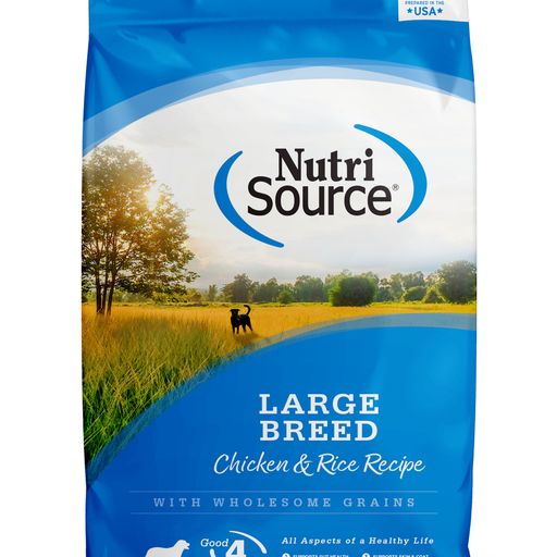 Nutri Source Adult Large Breed Chicken and Rice Dog Food 26lb