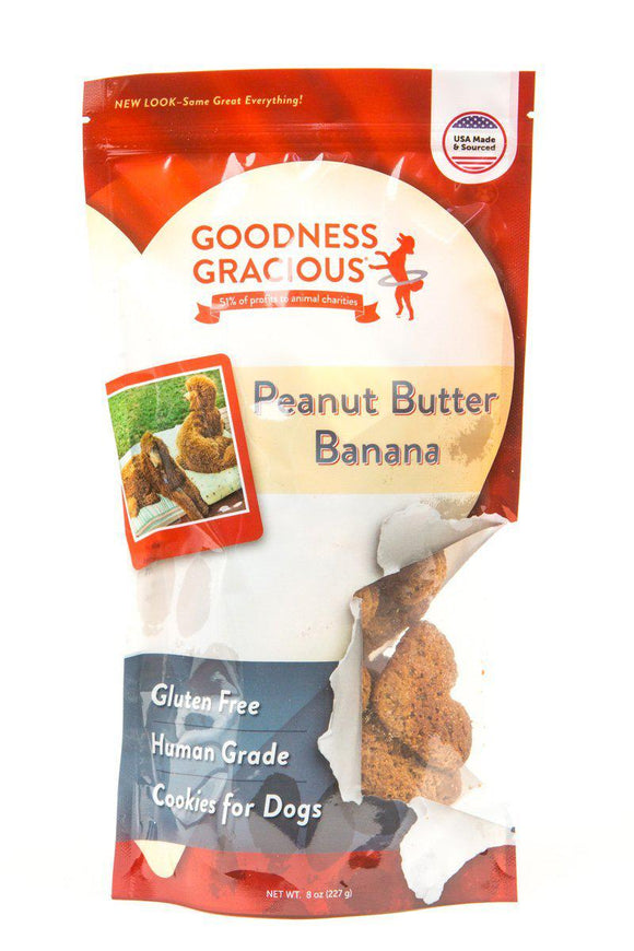 Goodness Gracious Dog Cookies Peanut Butter Banana 8oz