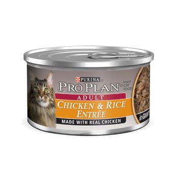 Purina Pro Plan Gravy Wet Cat Food, Chicken & Rice Entree, 3 oz. Pull-Top Can