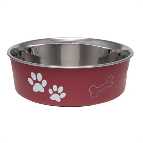 Loving Pets Bella Bowls For Dogs Medium Merlot