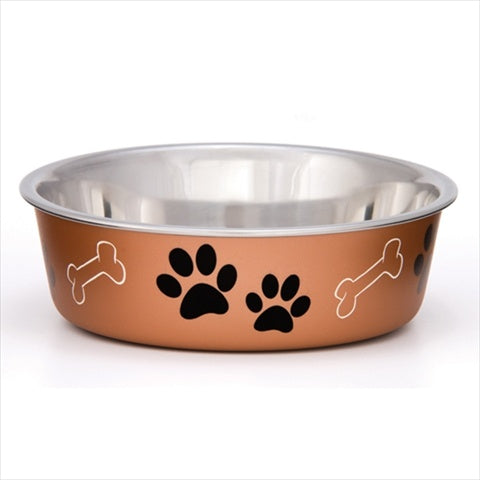Loving Pets Bella Small Bowl  Copper Metallic
