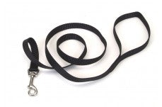 Coastal 5/8in  Single-Ply Nylon 4  Training Dog Leash-Black